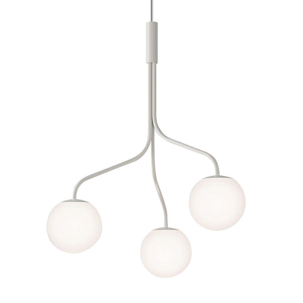 The Curve Cluster Single Large Pendant Glass by Zero Interior